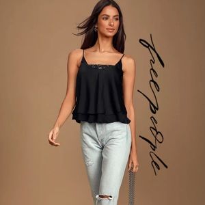 BOGO Free People Turn it On Sequined Cami